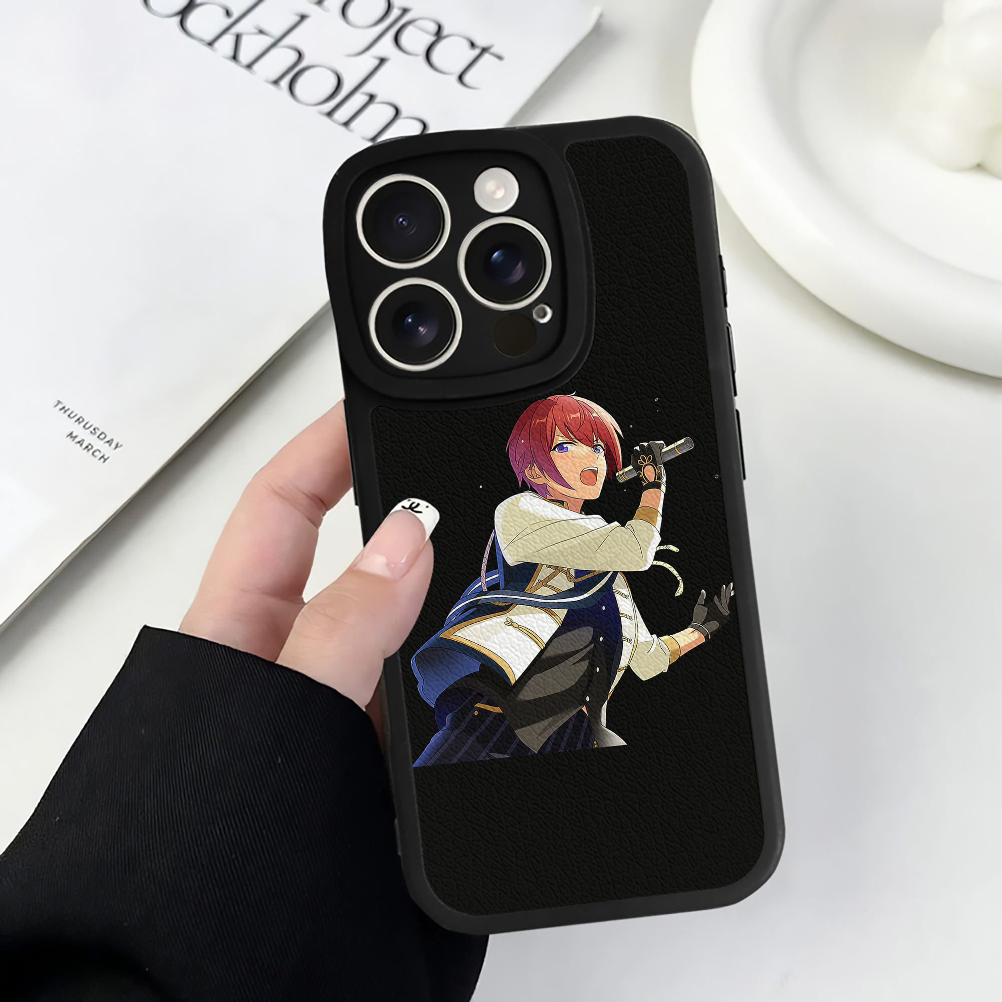 （画像用） あんさんぶるスターズ! Ensemble Stars 【iPhone 16シリーズ対応】シリコンスマホケース（レザー調） 材質：シリコン